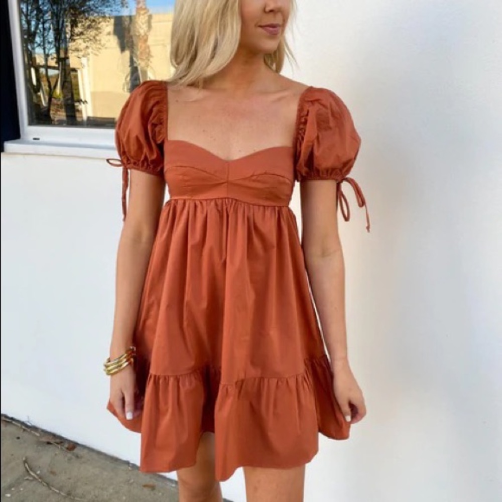 Olivaceous Babydoll Dress